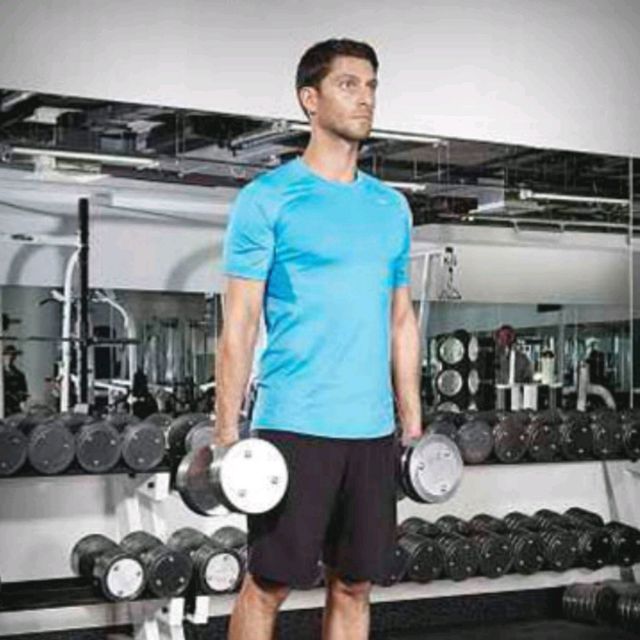 Dumbbell Shrug 1 by Adali Ramos Exercise Howto Skimble