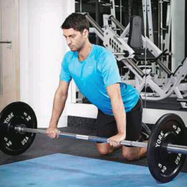 Barbell Rollout Exercise Howto Workout Trainer by Skimble