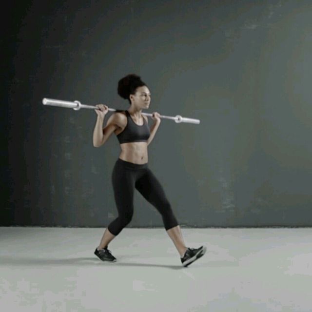 Barbell Loaded Lunges by Luca⚡ 🔹. - Exercise How-to - Skimble