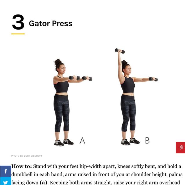 Gator Press by Christine H. Exercise Howto Skimble