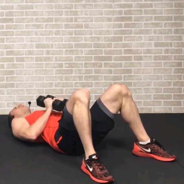 Tricep Crusher Press Exercise Howto Workout Trainer by Skimble