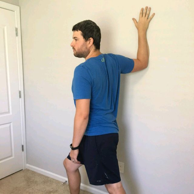 Bent Arm Wall Stretch by Dennis Richardson Exercise Howto Skimble