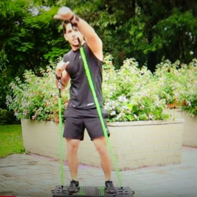 Squat Punch Exercise Howto Workout Trainer by Skimble