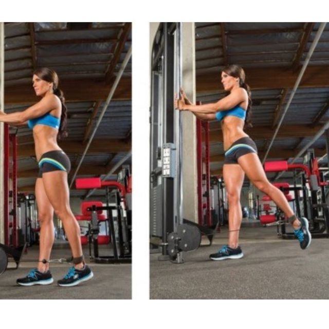 Cable Kickbacks by Tara L. Exercise Howto Skimble