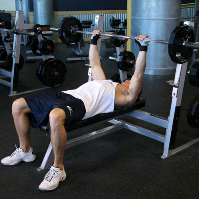 Barbell Neck Press (Guillotine Press) Exercise Howto Workout