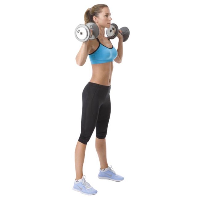 Dumbbell Front Squats 通过 Craig C. 锻炼方法 Skimble