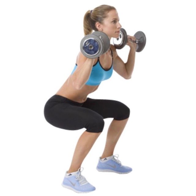 Dumbbell Front Squats 通过 Craig C. 锻炼方法 Skimble