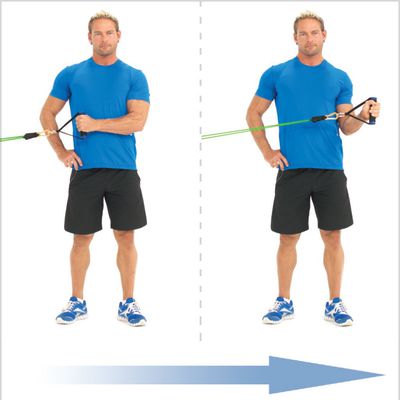 Internal Shoulder Rotators With Band - Exercise How-to - Workout ...