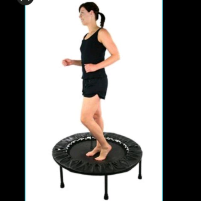 Jog on rebounder by Kelly R. Exercise Howto Skimble