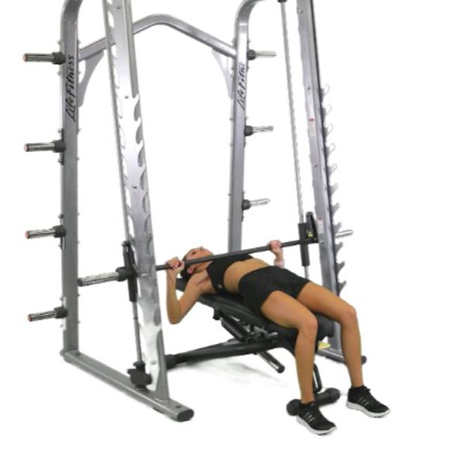Barbell Machine Chest Press by Tara L. Exercise Howto Skimble