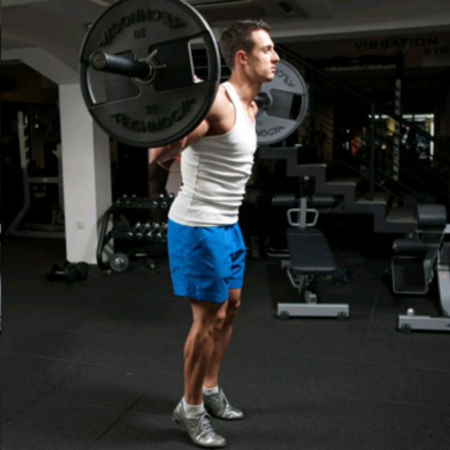 Barbell Standing Calf Raises by Skye Blades Exercise Howto Skimble