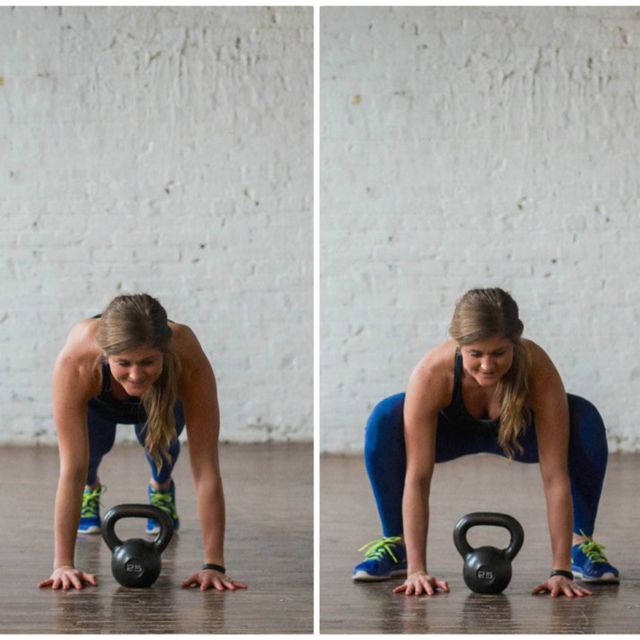 Squat Thruster + Overhead Press Exercise Howto Workout Trainer by