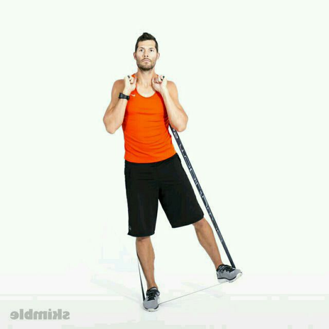 Left Lateral Leg Lift With Band by Karlene M. Exercise Howto Skimble