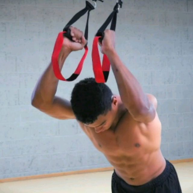 Suspension Tricep Press Exercise Howto Workout Trainer by Skimble