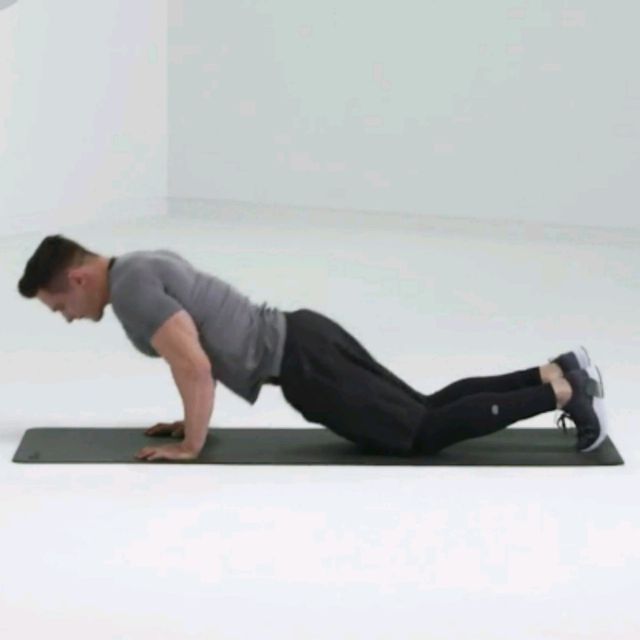 Push Up To Child S Pose Exercise How To Workout Trainer By Skimble