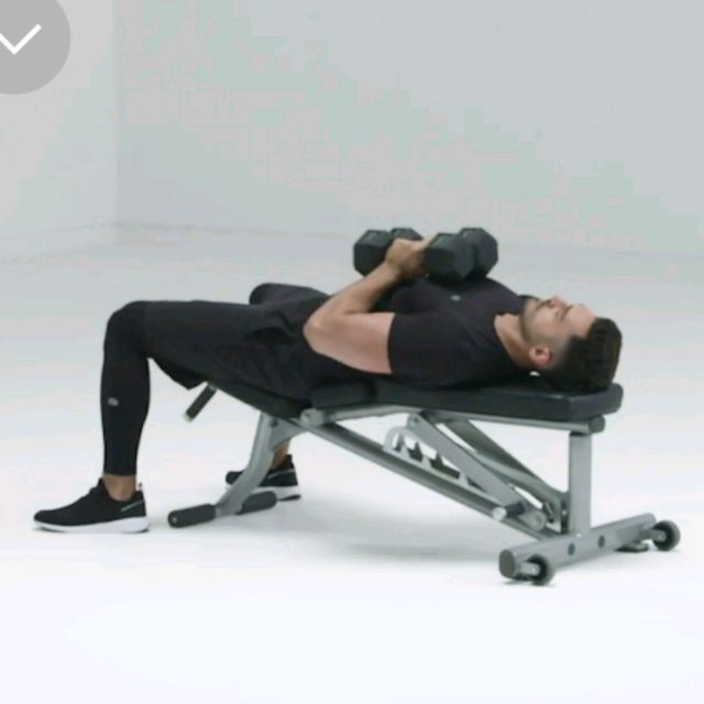 Dumbbell Diamond Press Exercise Howto Workout Trainer