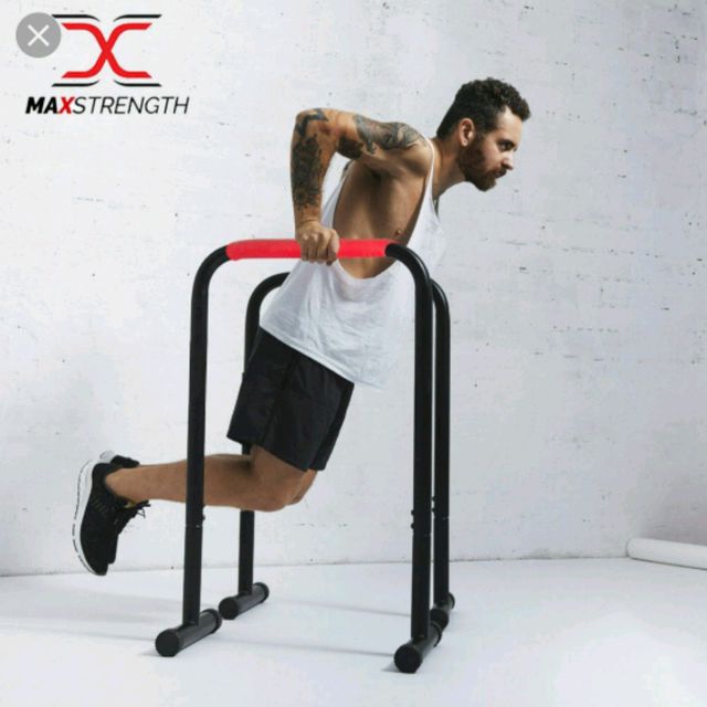 Parallel Bar Dips Exercise Howto Workout Trainer by Skimble