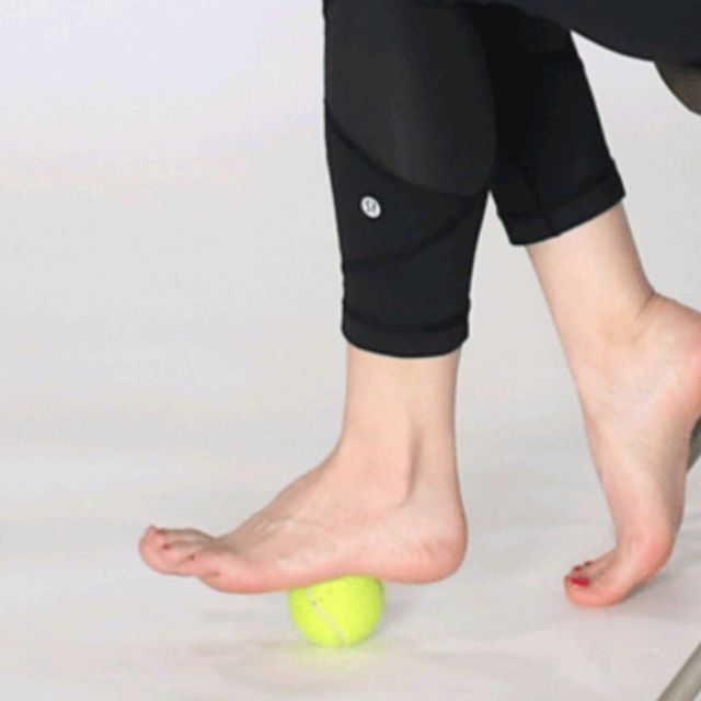 Tennis Ball Foot Roll by Bernadette C. Exercise Howto Skimble