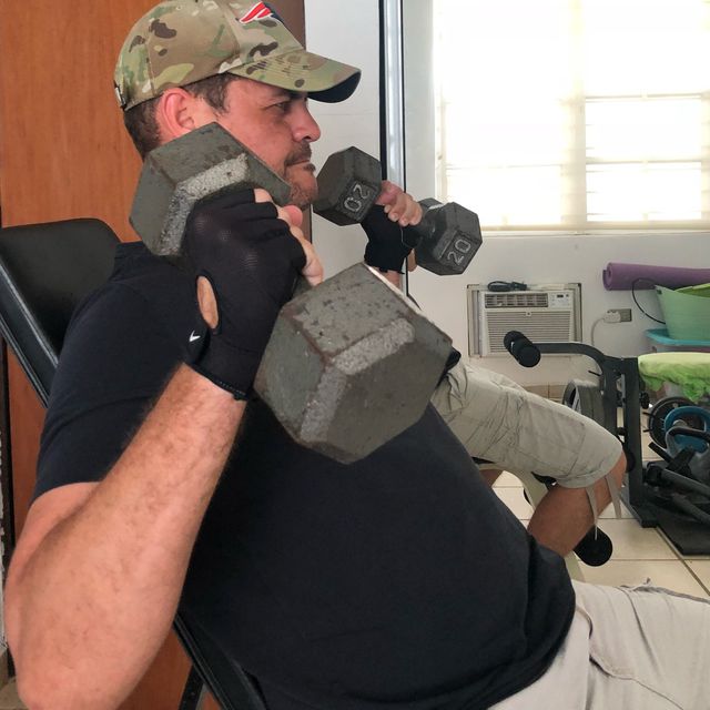 Dumbbell Seated Butterflies by David O. Exercise Howto Skimble