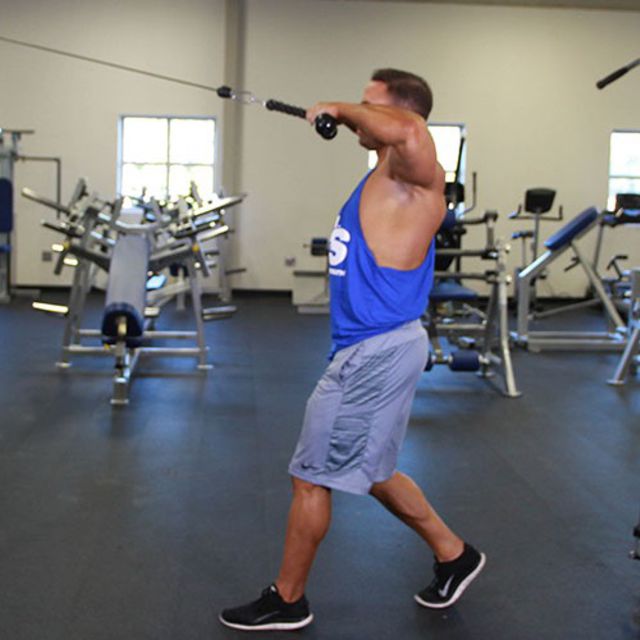 Cable Face Pull by Jacov Halsey Exercise Howto Skimble