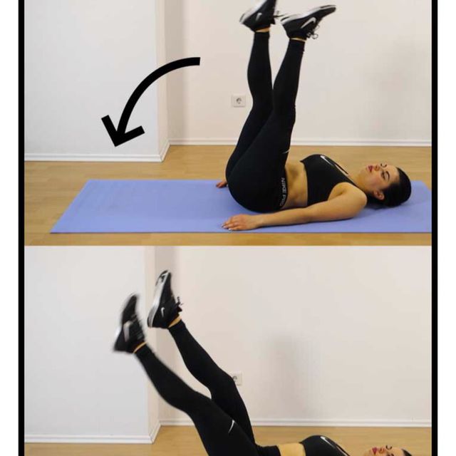 Up & Down Flutter Kicks Exercise Howto Workout Trainer by Skimble