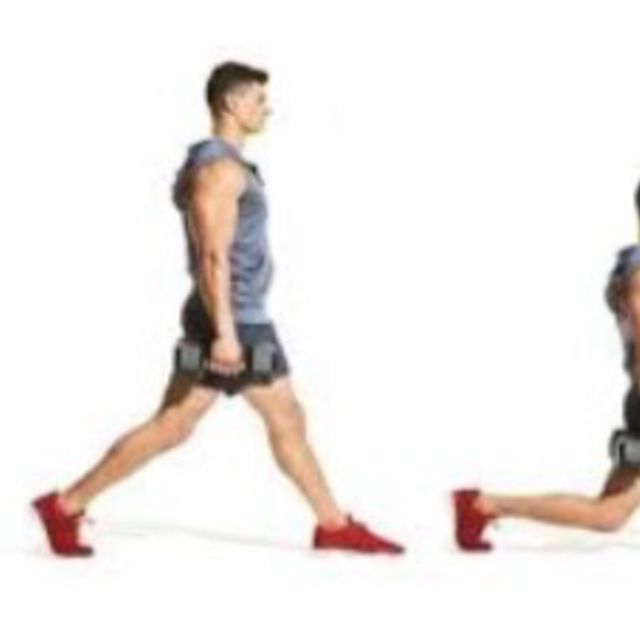 Alternate Weighted Forward Lunge by Adele A. Exercise Howto Skimble