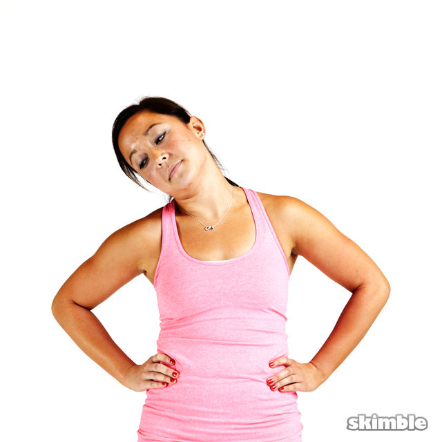 Counterclockwise Neck Rolls Exercise Howto Workout Trainer by Skimble