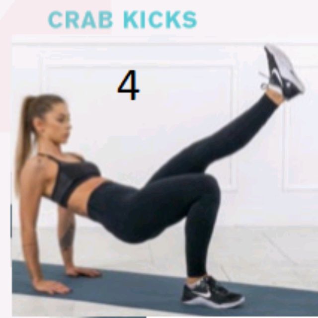 Crab Kicks by Lily Rinehartmann Exercise Howto Skimble