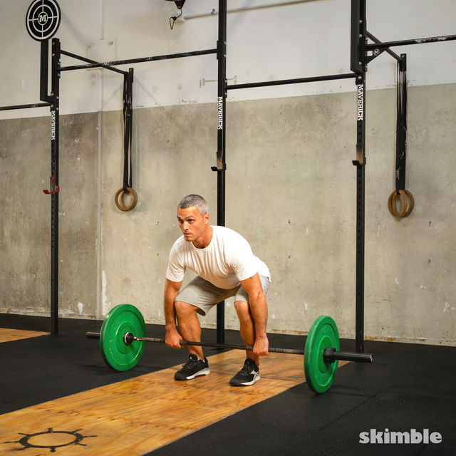 Split Jerk Exercise Howto Workout Trainer by Skimble