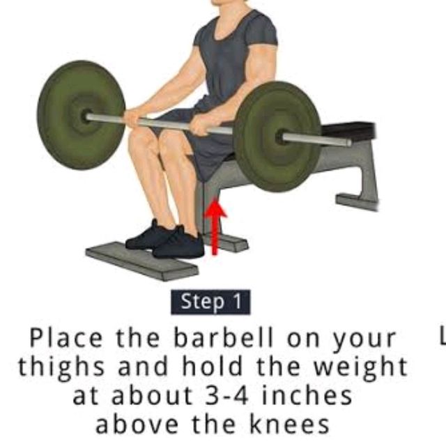 Bench Barbell Calf Raise by Gaurav Kumar Exercise Howto Skimble