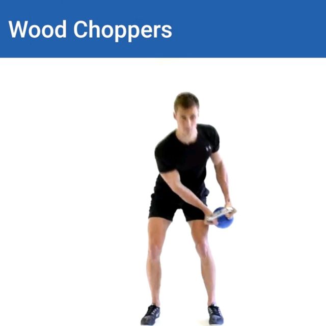 Wood Choppers Exercise Howto Workout Trainer by Skimble