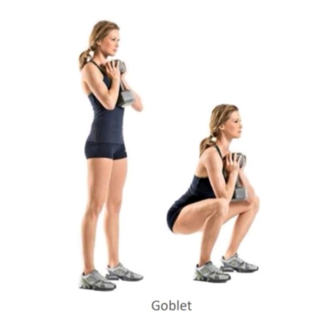 Goblet Banded Squat by Donna Taylor Exercise Howto Skimble