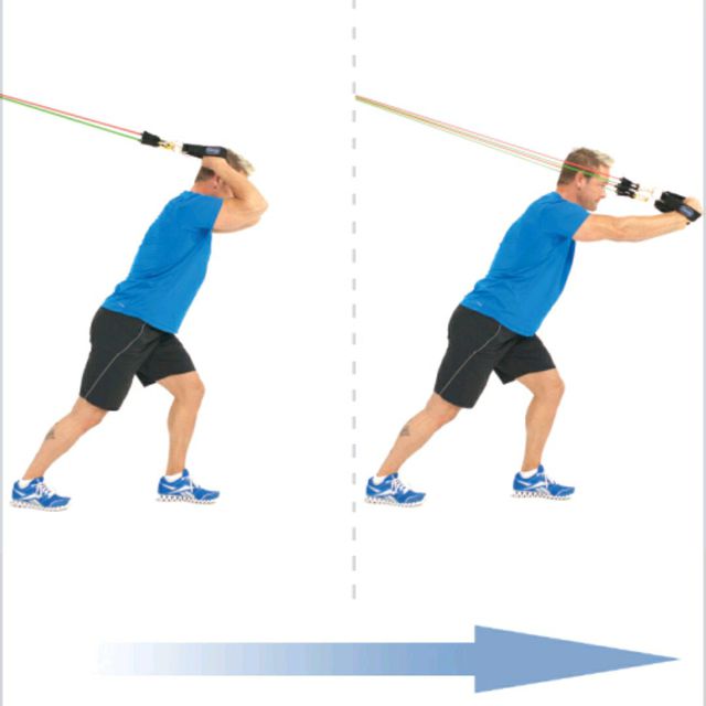 Ovhd Triceps Extension With Tube Bands by Alex 🌊. Exercise Howto