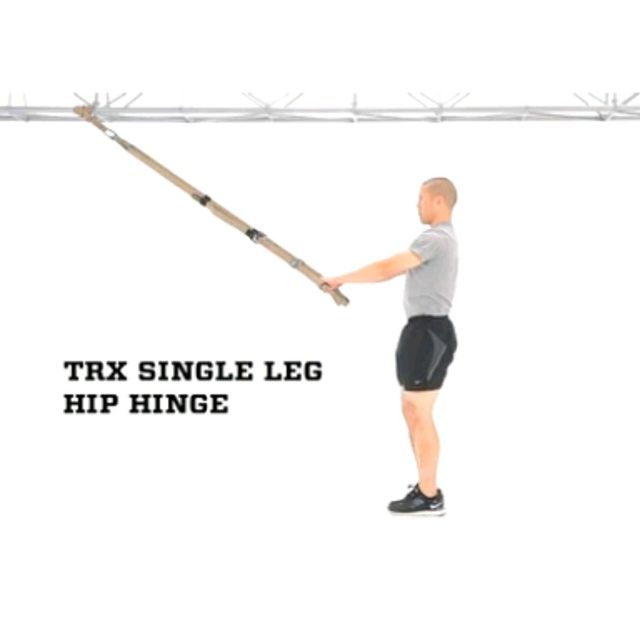 Trx Hip Hinge (Single Leg) Exercise Howto Workout Trainer by Skimble