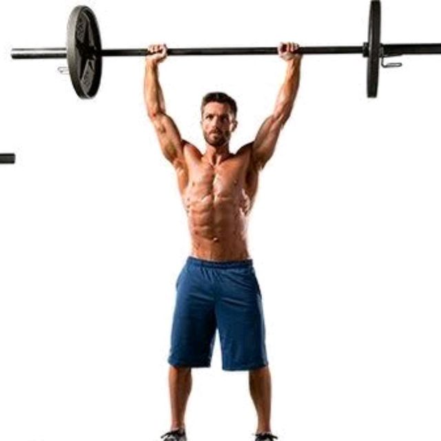 Barbell Overhead Press by Gaurav Kumar Exercise Howto Skimble