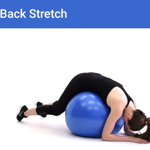 Back stretch ball by Tanya P Exercise Howto Skimble