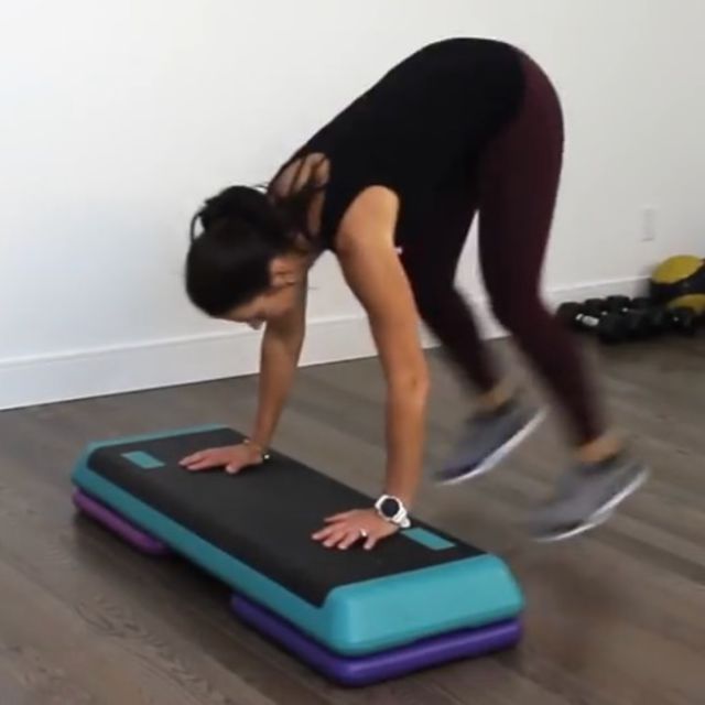 Step Burpee Exercise Howto Workout Trainer by Skimble