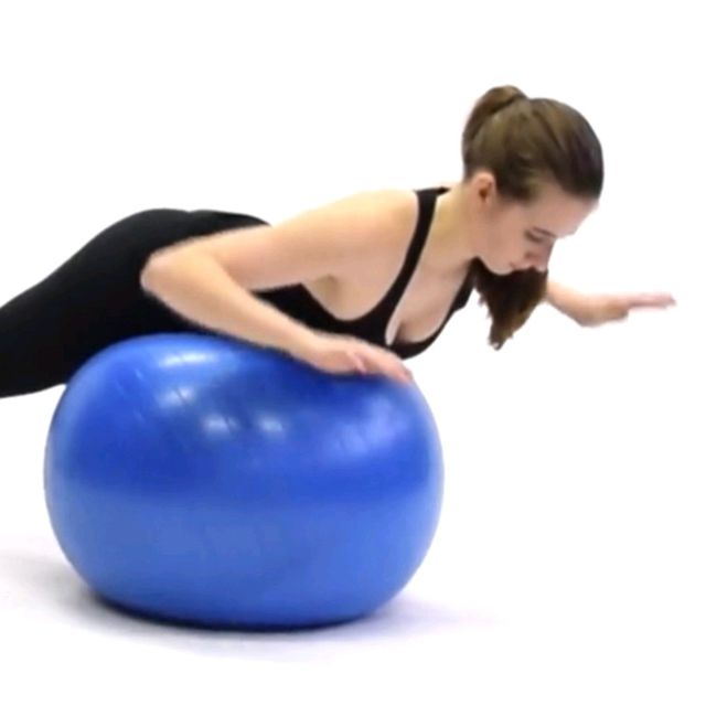 Prone cobra. Ball by Tanya P Exercise Howto Skimble