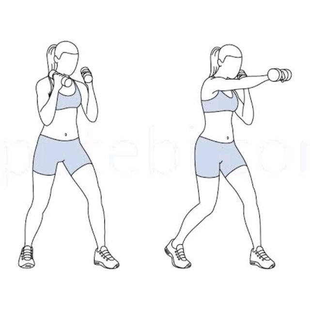 Dumbell Straight Punches by Blissed Out Baker plant Based Chef