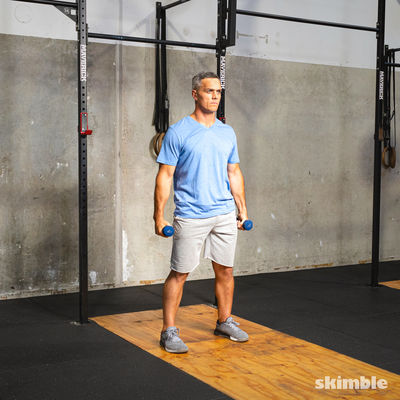 Lateral Lunge and Shoulder Raise
