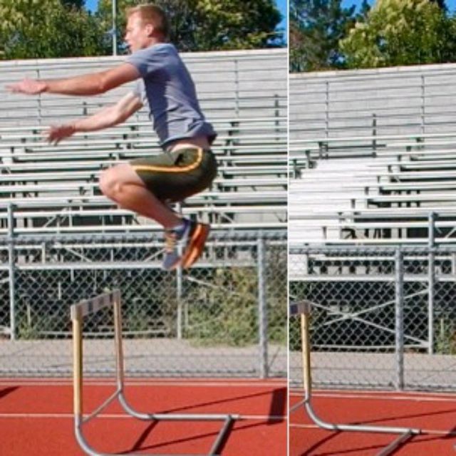 Hurdle Hop Exercise Howto Workout Trainer by Skimble