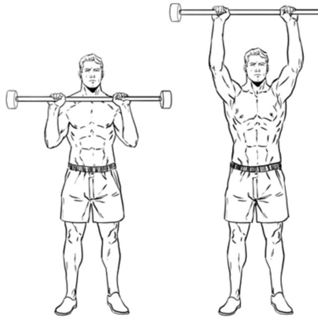Barbell Military Press by Craig C. Exercise Howto Skimble