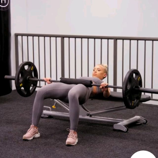 Barbell Hip Thrust by Elena Plaxienco Exercise Howto Skimble