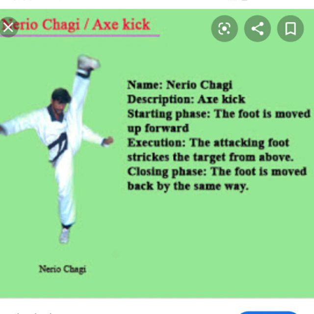Axe Kick Left • Naeryeo Chagi by Bernadette Cordeau Exercise Howto