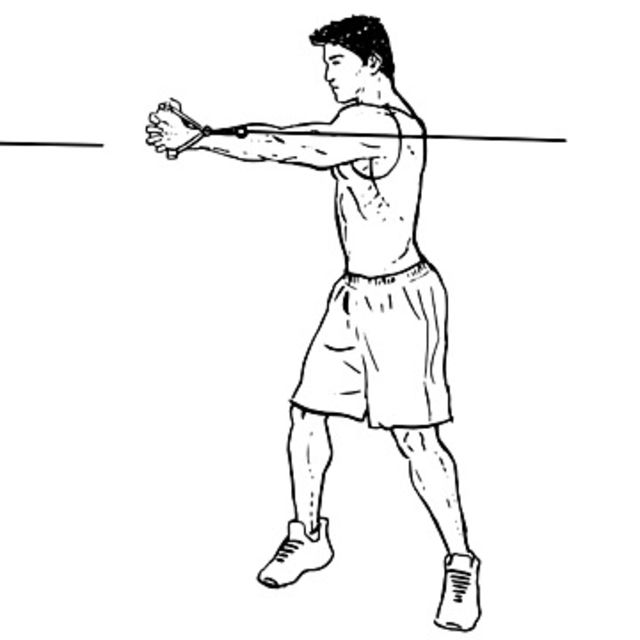 Cable Twist Exercise Howto Workout Trainer by Skimble