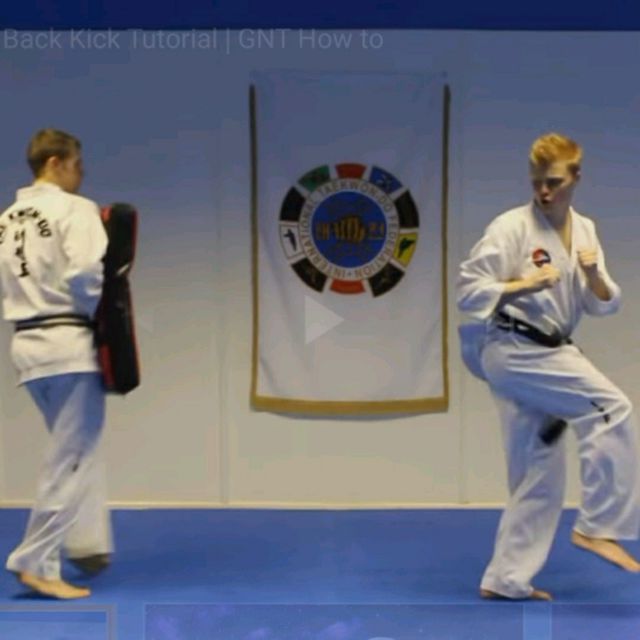 Spinning Back Kick Right • Dwi Chagi by Bernadette Cordeau Exercise Howto Skimble