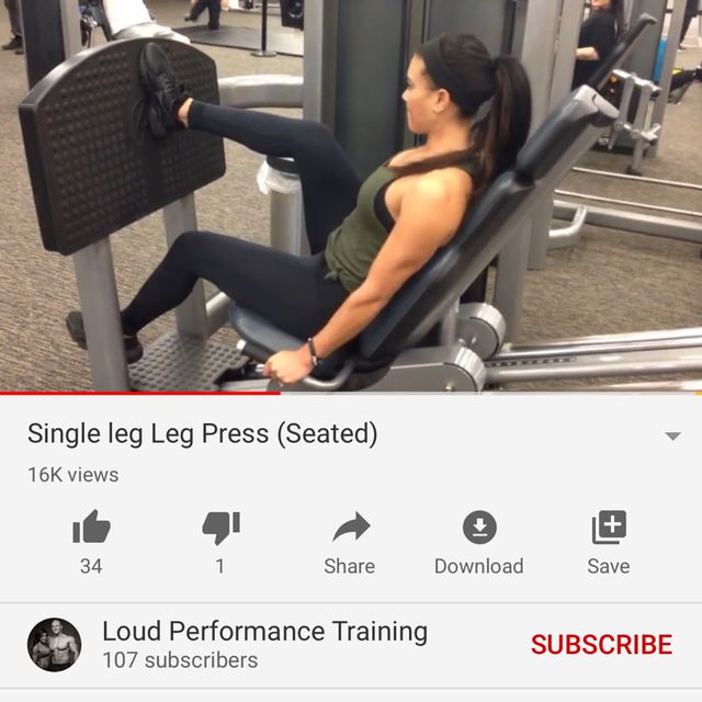 Single Leg Press by Kelsey A. Exercise Howto Skimble