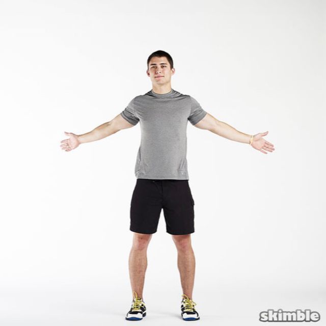 Medium Reverse Arm Circles Exercise Howto Skimble