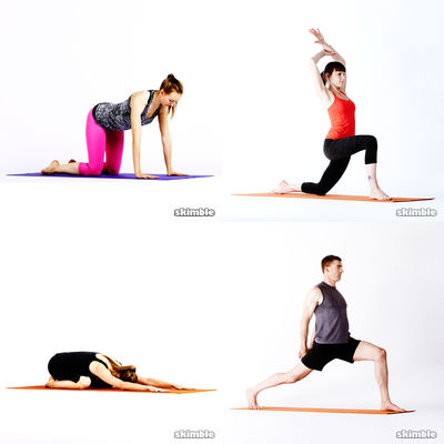 stretching