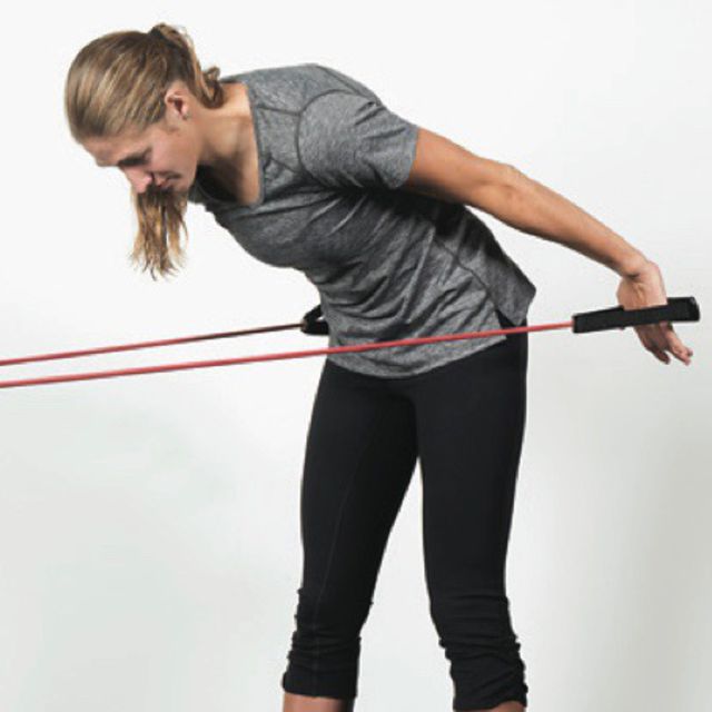 Stretch Cord Butterfly Pulls Exercise Howto Workout Trainer by Skimble